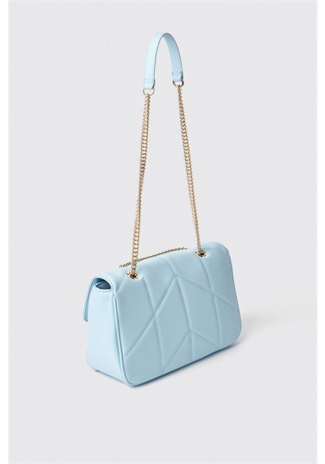 Maxi shoulder strap con matelasse' e logo in metallo  Celeste GAELLE paris | GAACW02157CE01